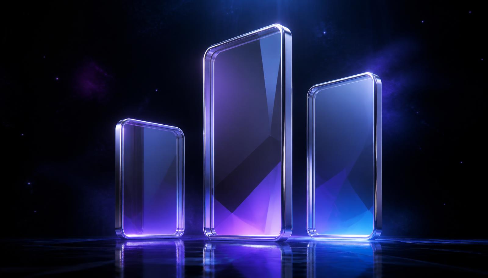 Illuminated glass service panels in the Lure Goods universe