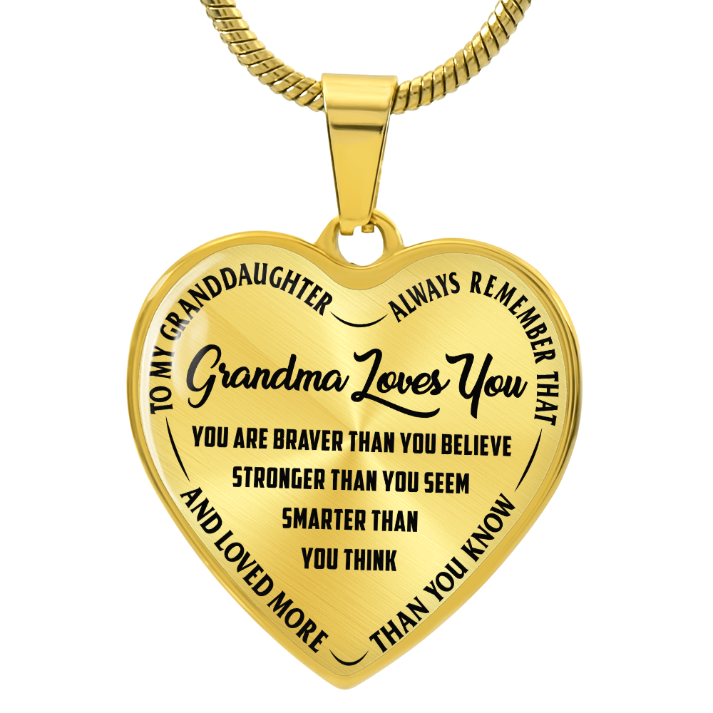 Grandma Loves You – Heart Necklace
