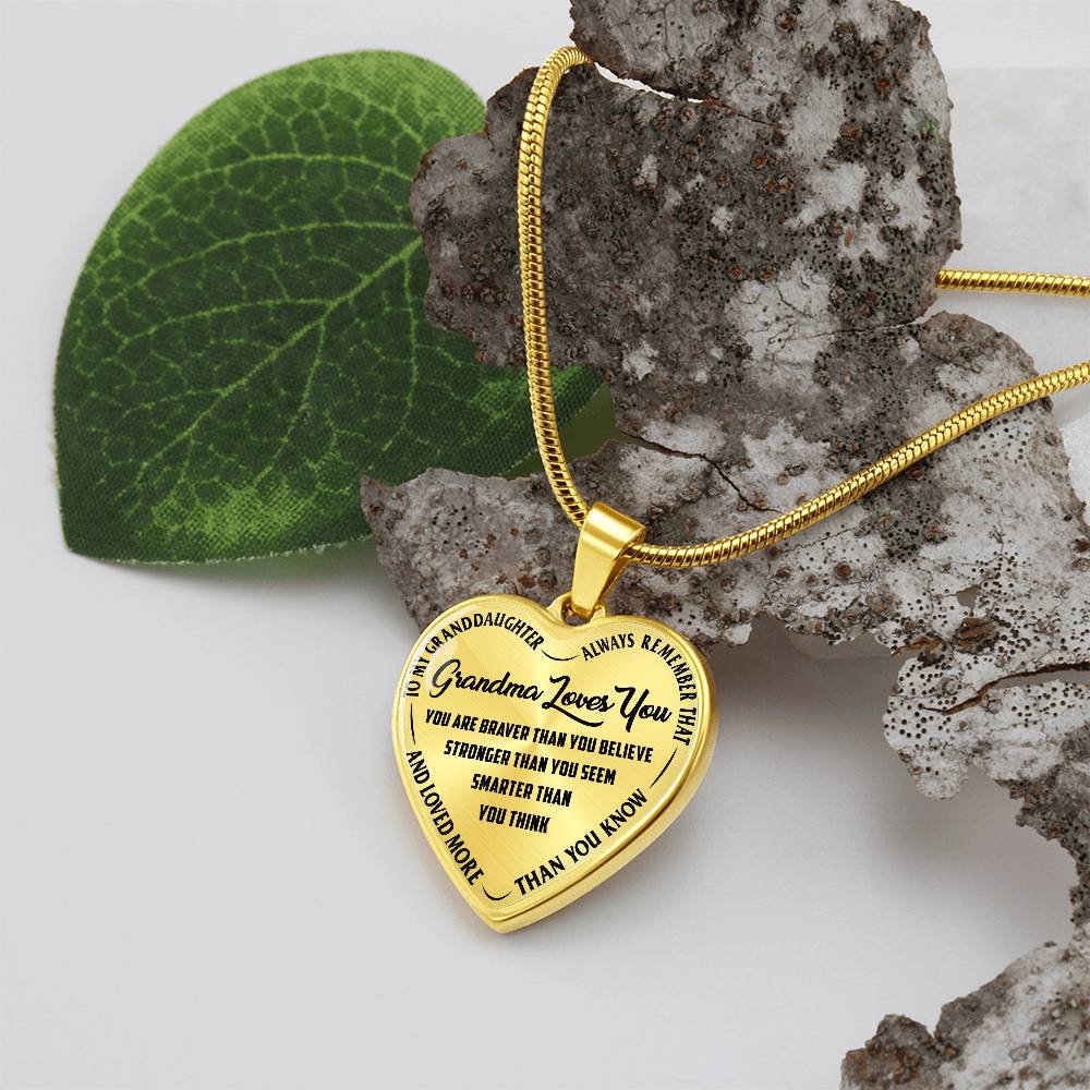 Grandma Loves You – Heart Necklace