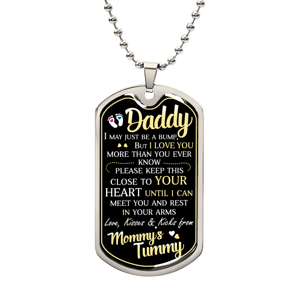 Dad To Be – Dog Tag Necklace
