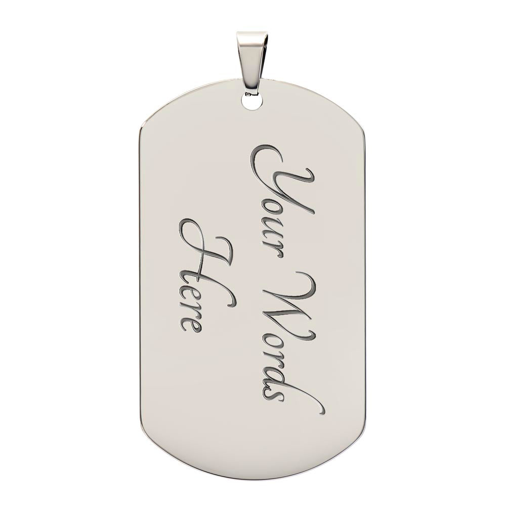 Dad To Be – Dog Tag Necklace