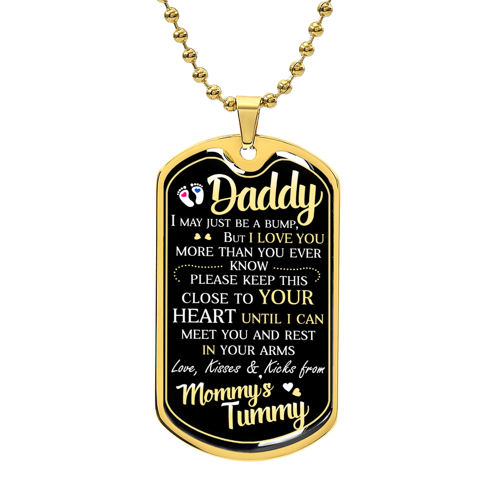 Dad To Be – Dog Tag Necklace