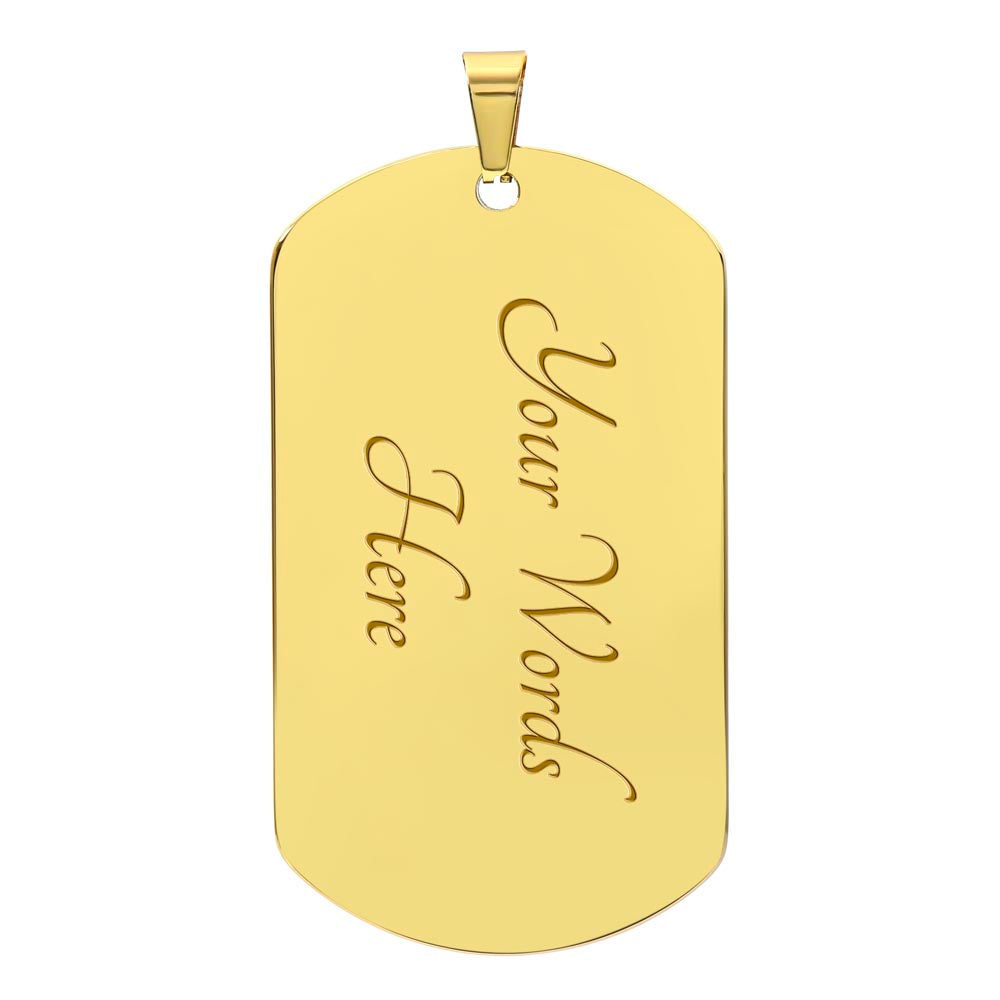 My Badass Granddaughter – Dog Tag Necklace