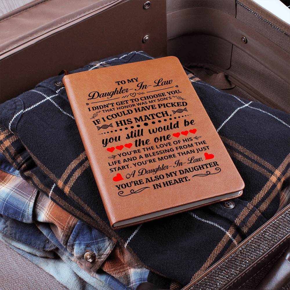 To My Daughter-in-Law Honor  Leather Journal