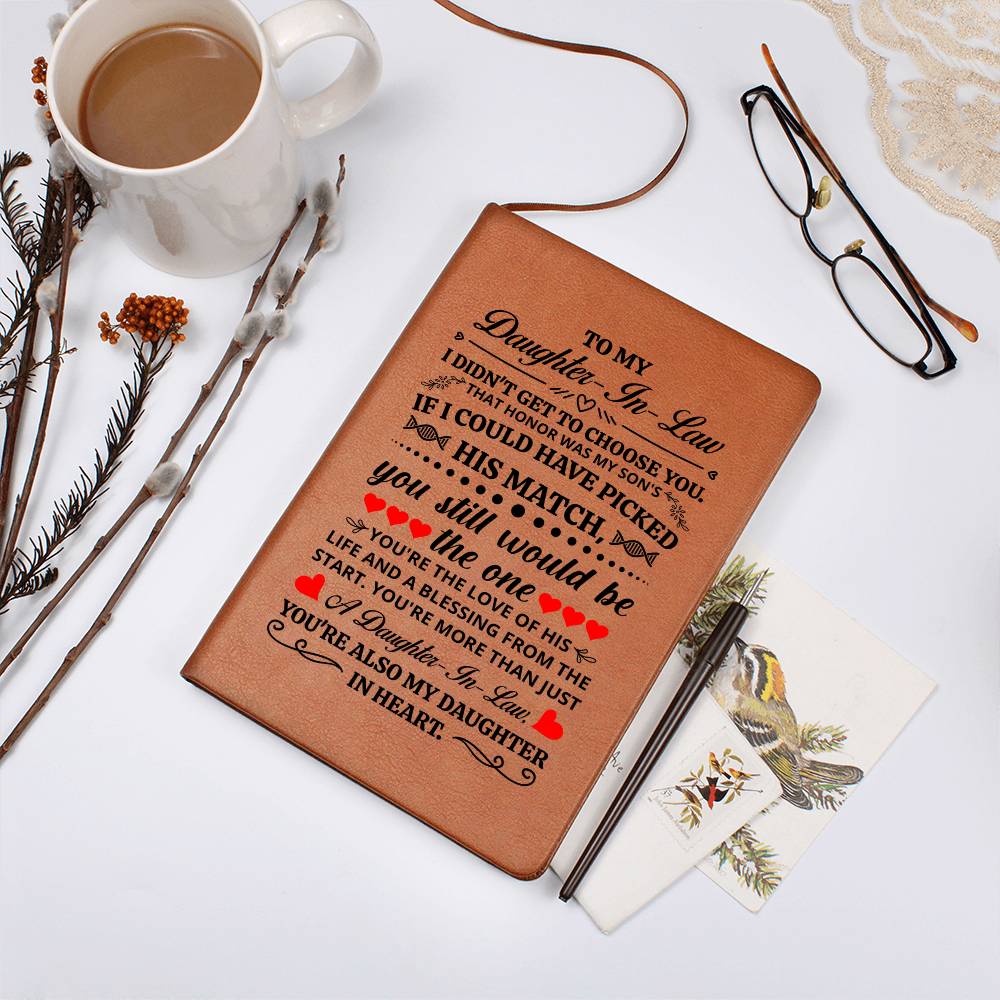 To My Daughter-in-Law Honor  Leather Journal