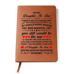 To My Daughter-in-Law Honor  Leather Journal