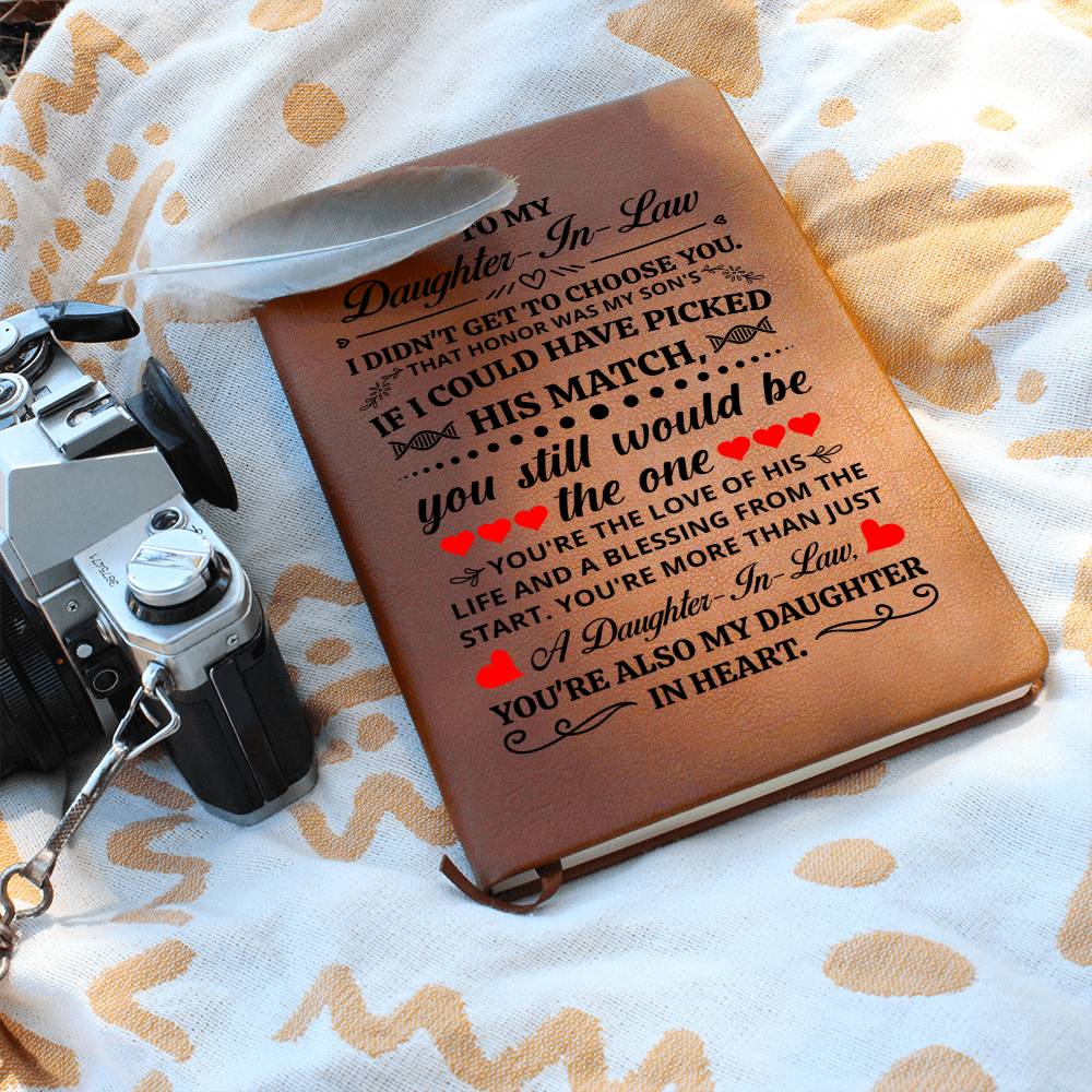 To My Daughter-in-Law Honor  Leather Journal