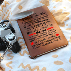 To My Daughter-in-Law Honor  Leather Journal