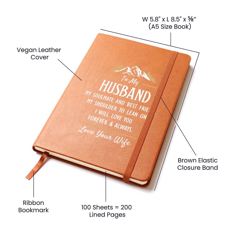 My Soulmate and Best Friend – Leather Journal