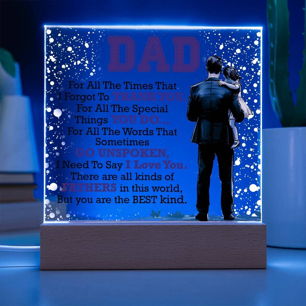 Thank You Dad – Acrylic Square