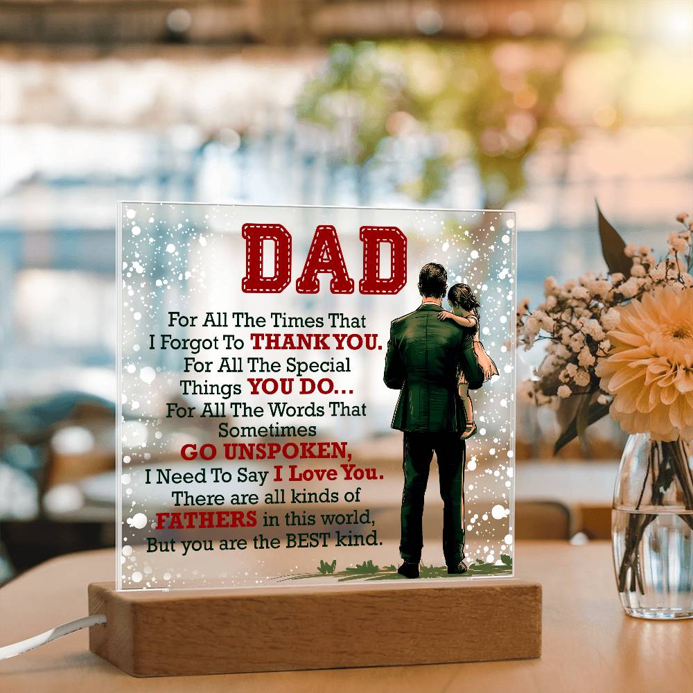 Thank You Dad – Acrylic Square
