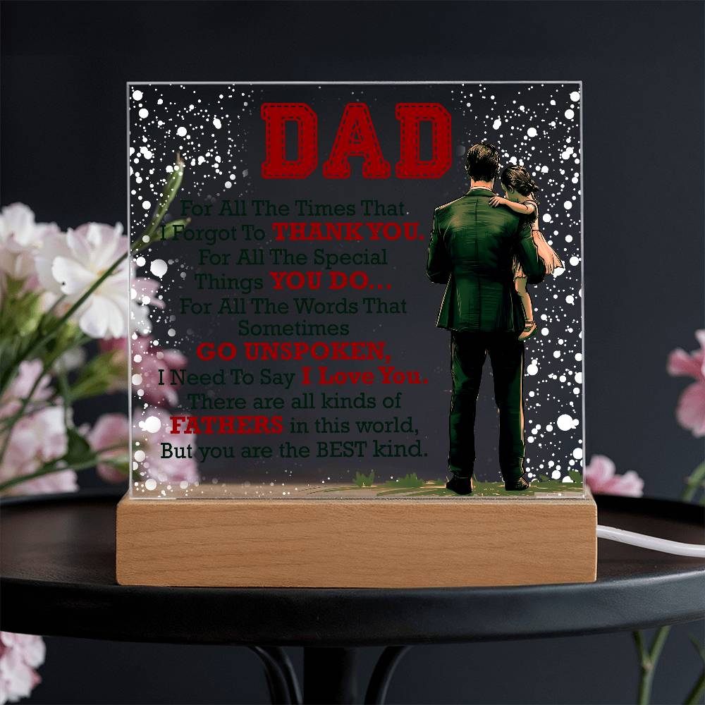 Thank You Dad – Acrylic Square
