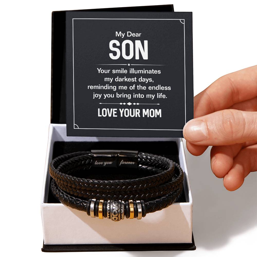 Your Smile – Men's Leather Bracelet