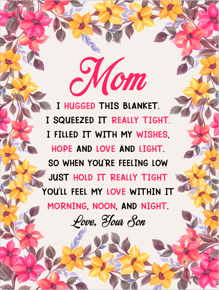 Mom You Will My Love In It  Coral Fleece Blanket