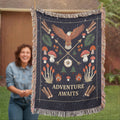 Adventure Awaits Woven Blanket