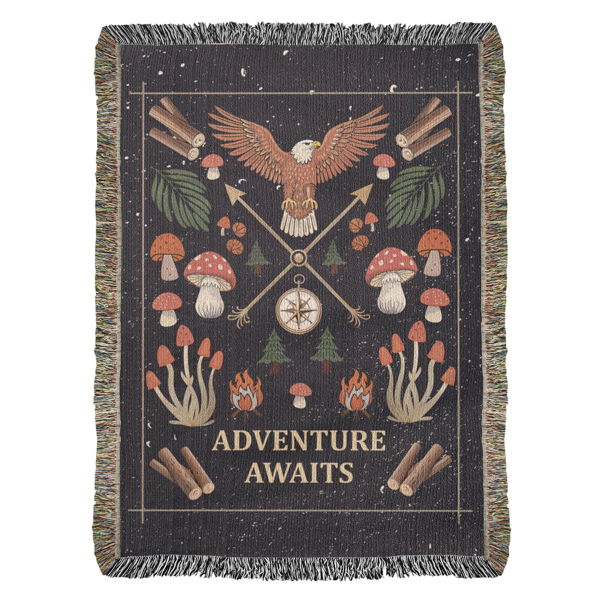 Adventure Awaits Woven Blanket