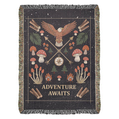 Adventure Awaits Woven Blanket