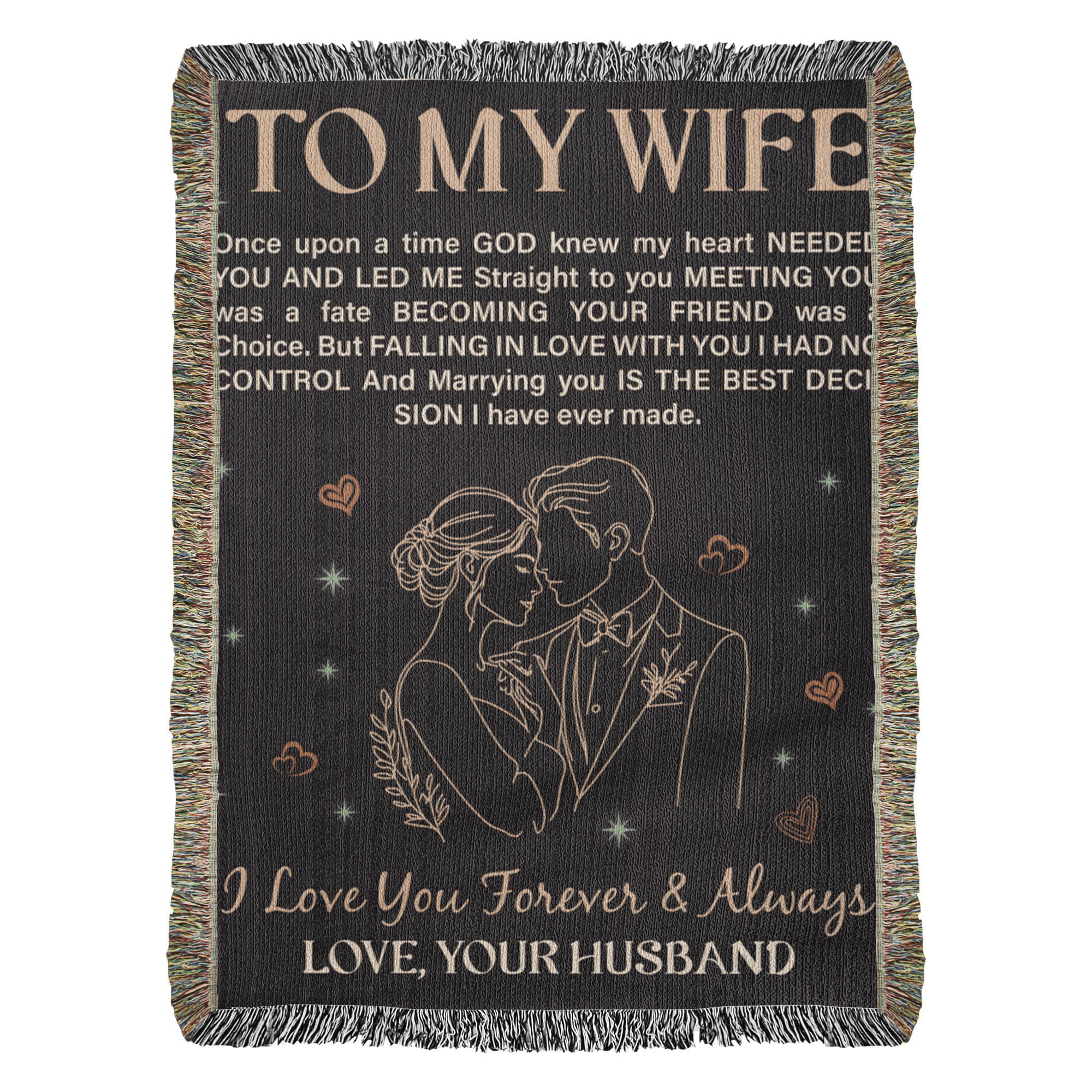 To My Wife Heirloom Blanket 