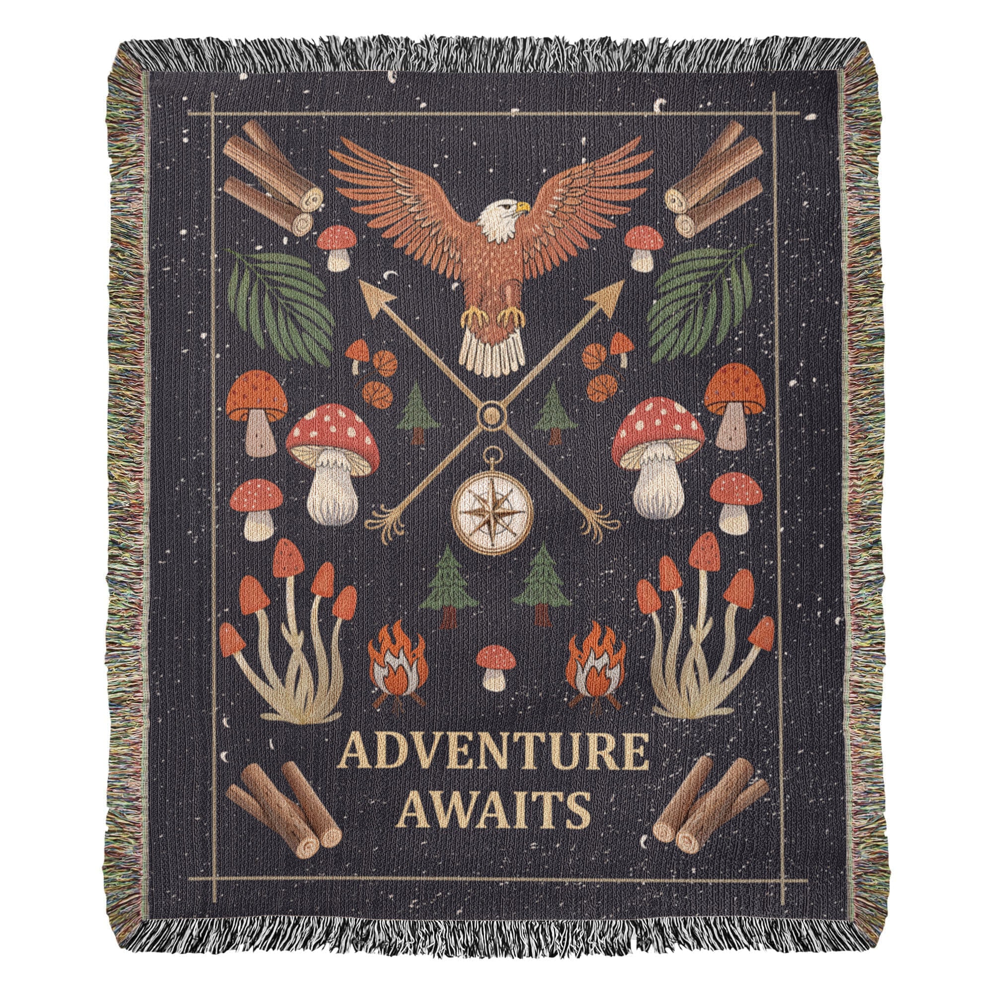 Adventure Awaits Woven Blanket