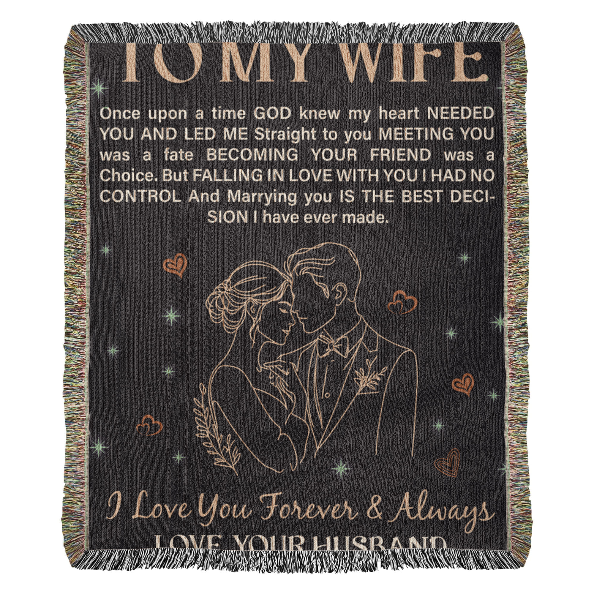 To My Wife Heirloom Blanket 